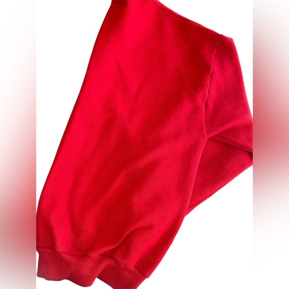 Vintage Hand Stitched Christmas Sweatshirt Unisex XL Holiday 90s Party Sweater - Picture 2 of 7